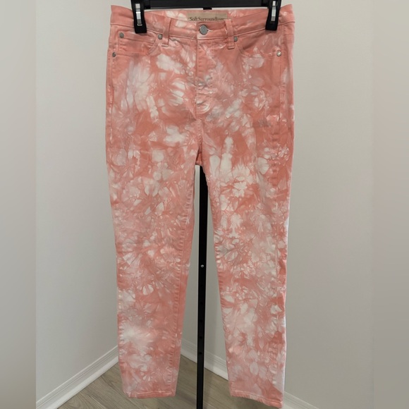 Soft Surroundings Pink Tie-Dye Jeans - Picture 2 of 5